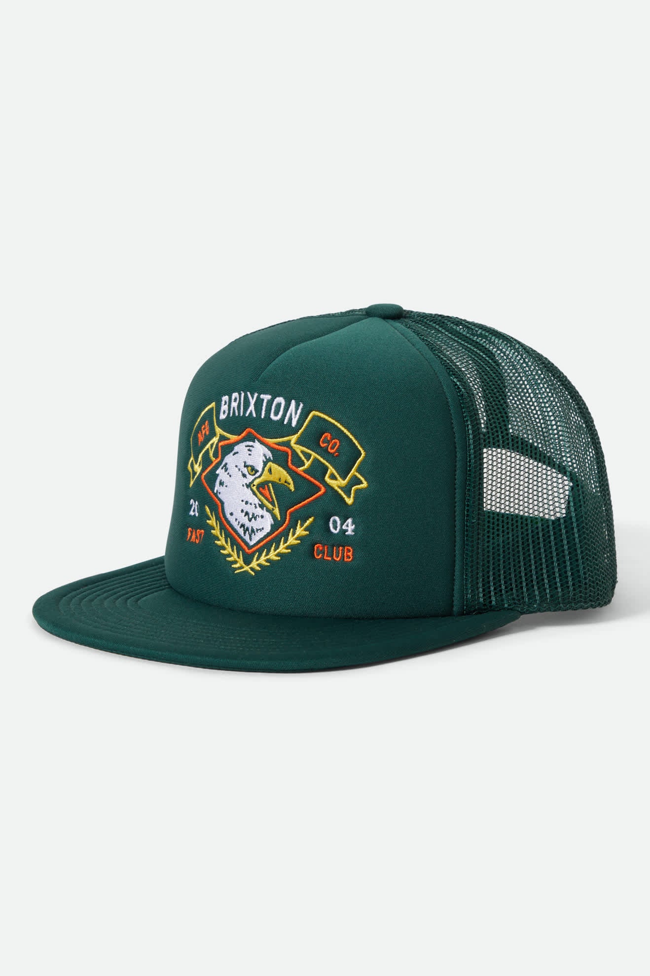Unisex Ruckett Netplus Trucker Hat in the color Night Sage/Night Sage - Front Product View