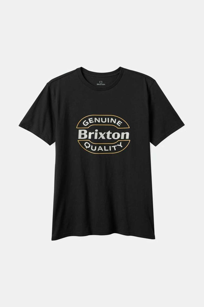 Brixton Memphis Linen Blend S/S Woven Shirt - Flint Stone Blue/Cinder Grey