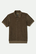 Men's Weekend Terry Cloth S/S Polo in the color Ivy Green - Front Product View