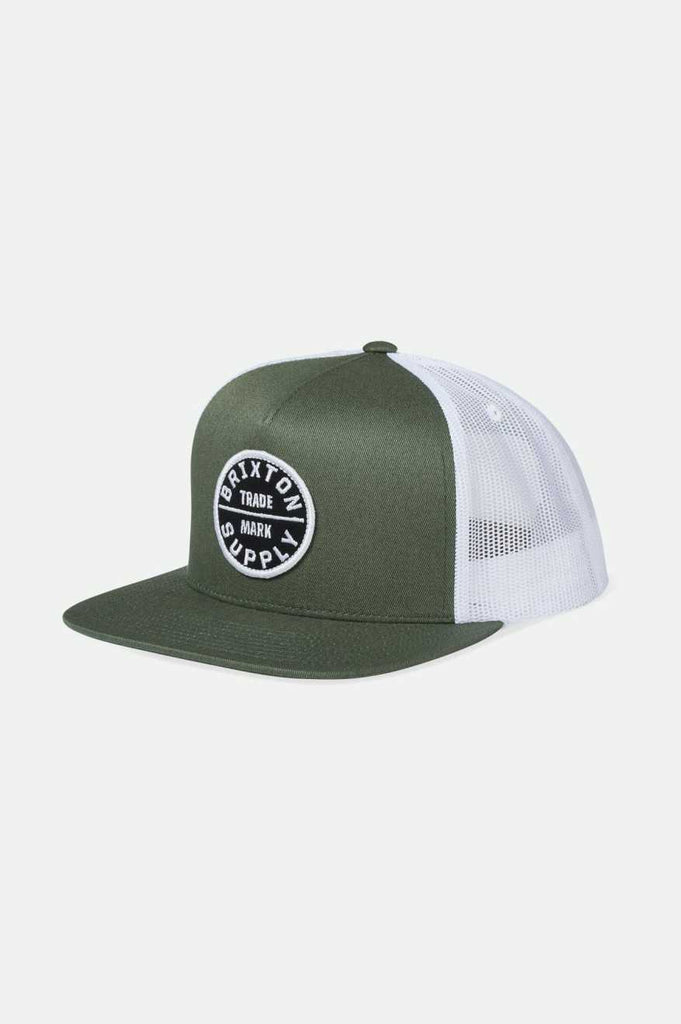 Brixton Oath Trucker Hat - Agave Green/White