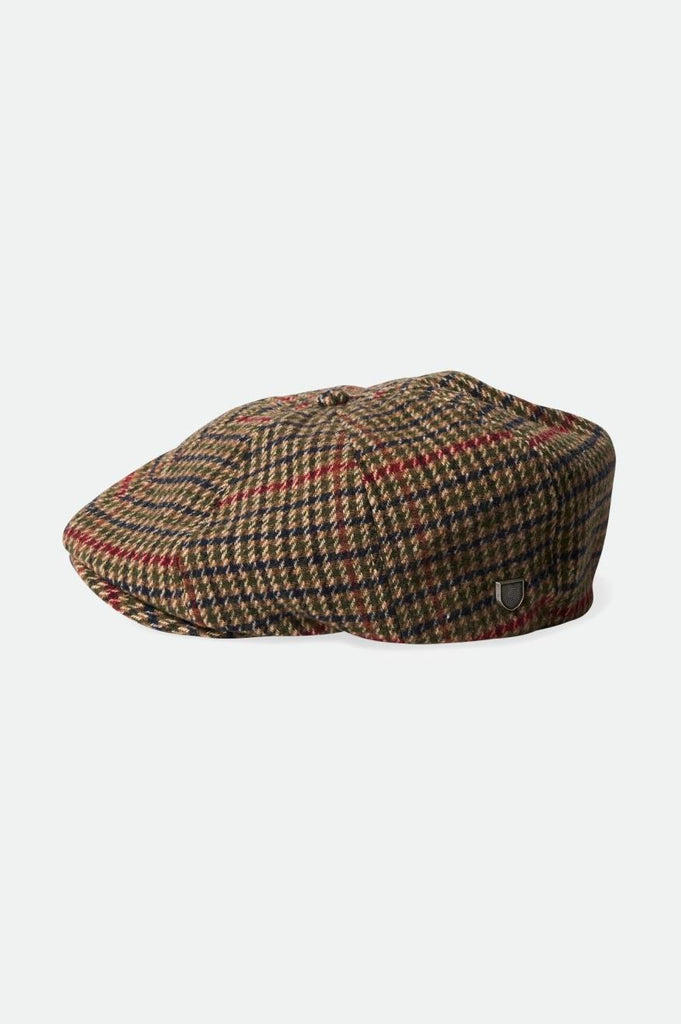 Brixton Brood Newsboy Cap - Olive Surplus/Beige/Black