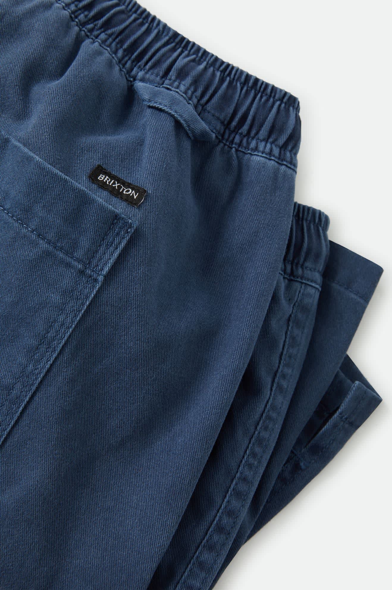 Men's Everyday Vintage Wash Short in the color Washed Navy - Additional Laydown image