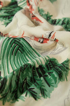 Men's Charter Print S/S Shirt in the color Vintage Palm Print - Additional Laydown image