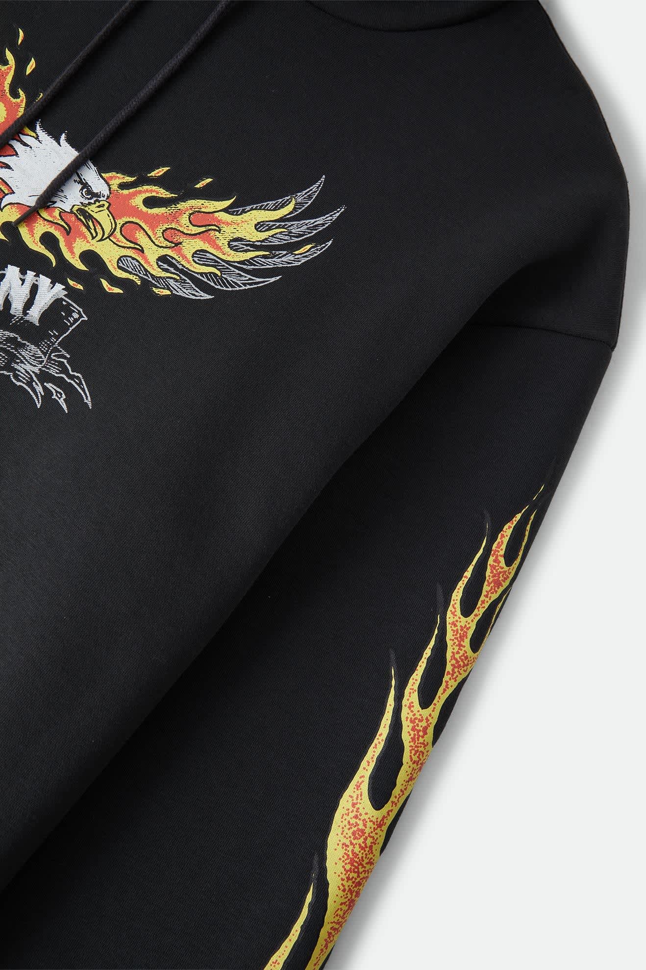 Men's Blazing Hood in the color Black - Additional Laydown image