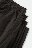 Women's Utility Everyday Barrel Pant in the color Washed Black - Additional Laydown image