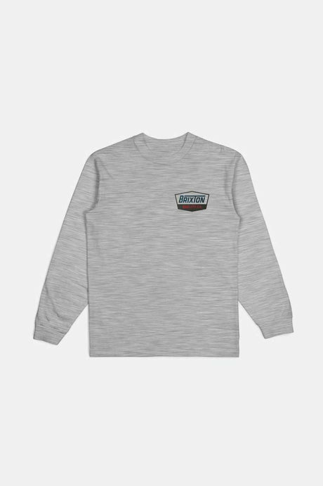 Regal L/S Standard T-Shirt - Heather Grey/Navy/Brown