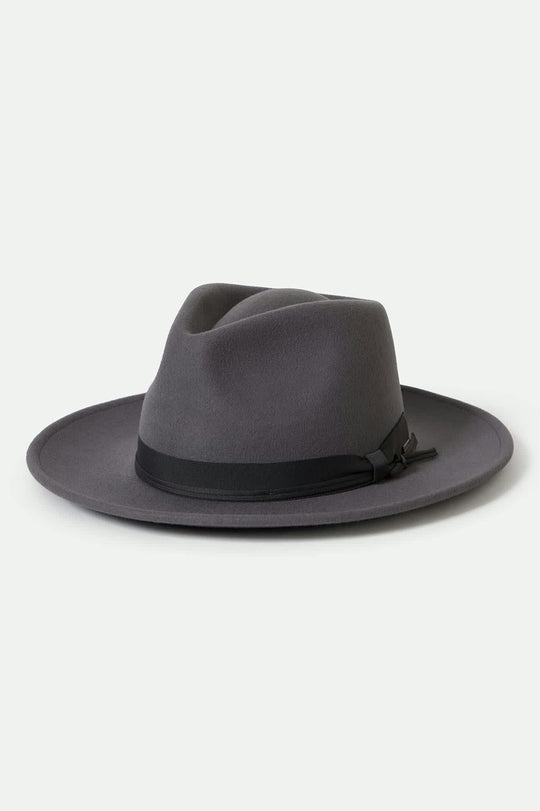 Unisex Dayton Convertabrim Rancher Hat in the color Grey - Front Product View