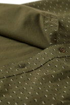 Men's Charter Print S/S Shirt in the color Ivy Green/Micro Floral - Additional Laydown image