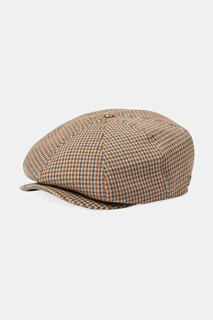 Brixton Brood Newsboy Cap - Sand/Light Blue