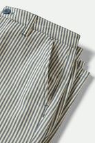 Women's Bedford Pant in the color Azure Blue Pinstripe - Additional Laydown image