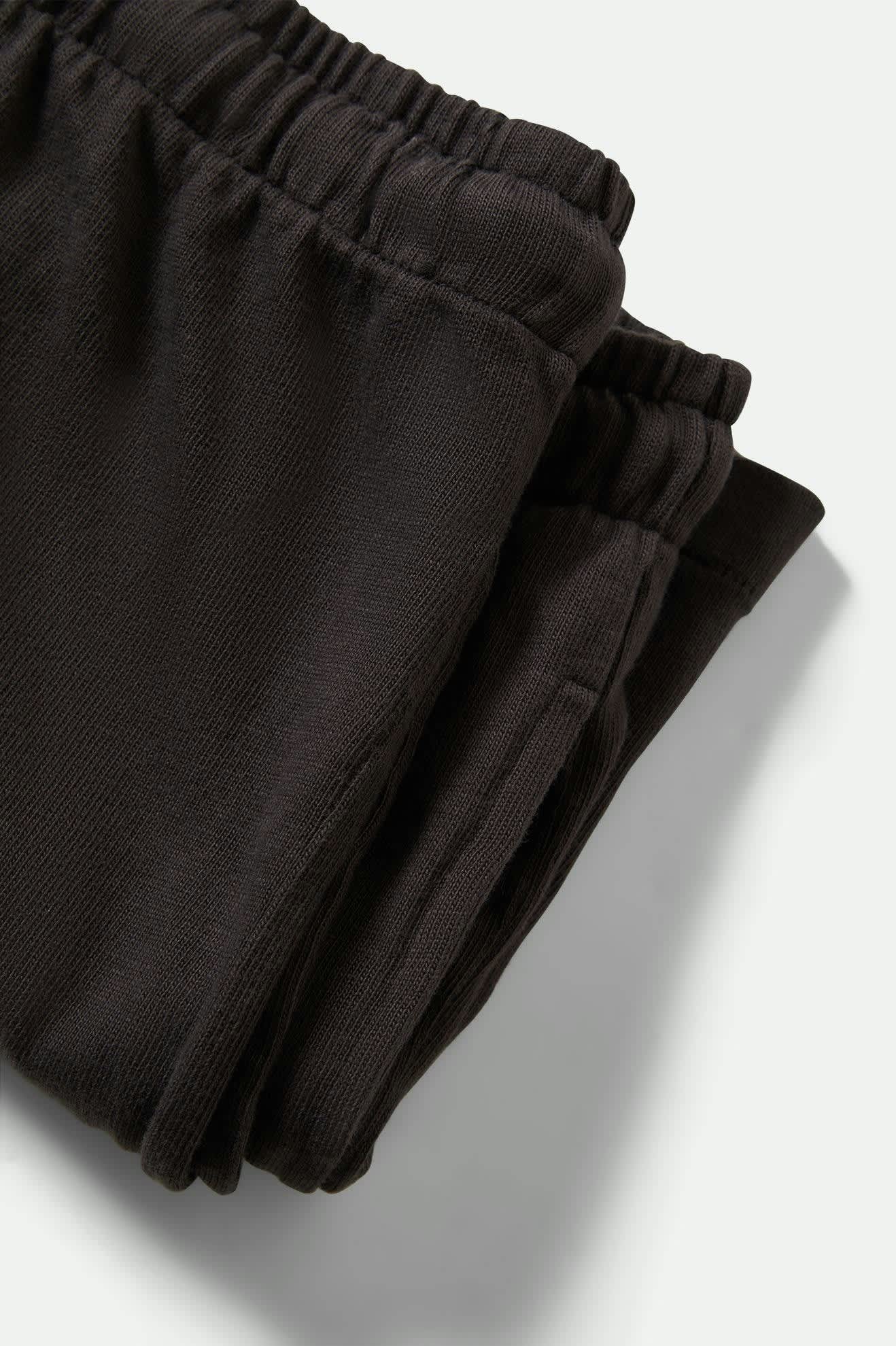 Women's Carefree Organic Garment Dye Lounge Skirt in the color Black - Additional Laydown image