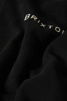 Men's Embroidered Heavyweight Oversized Full Zip in the color Black - Additional Laydown image