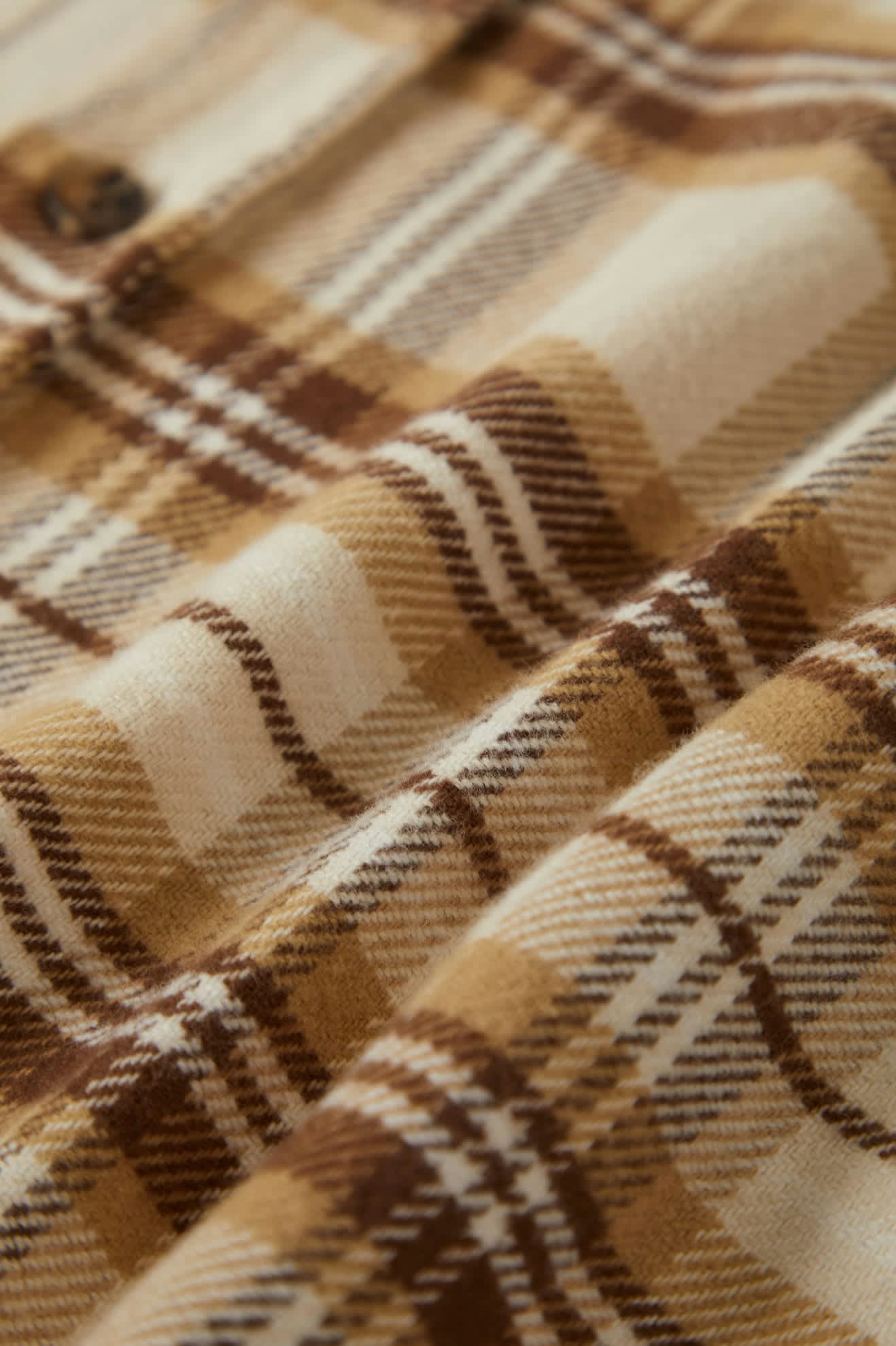 Men's Bowery L/S Flannel in the color Whitecap/Sand/Pinecone Brown - Additional Laydown image