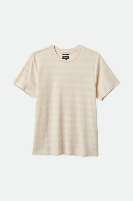 The City Jacquard Stripe S/S Tee - Whitecap