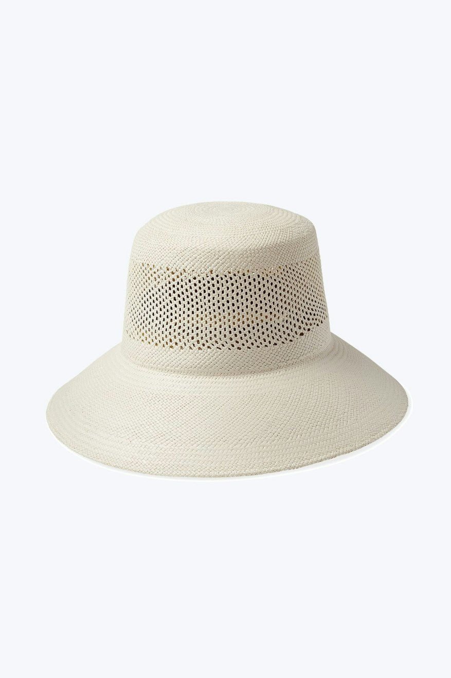 Lopez Panama Straw Bucket Hat - Panama White