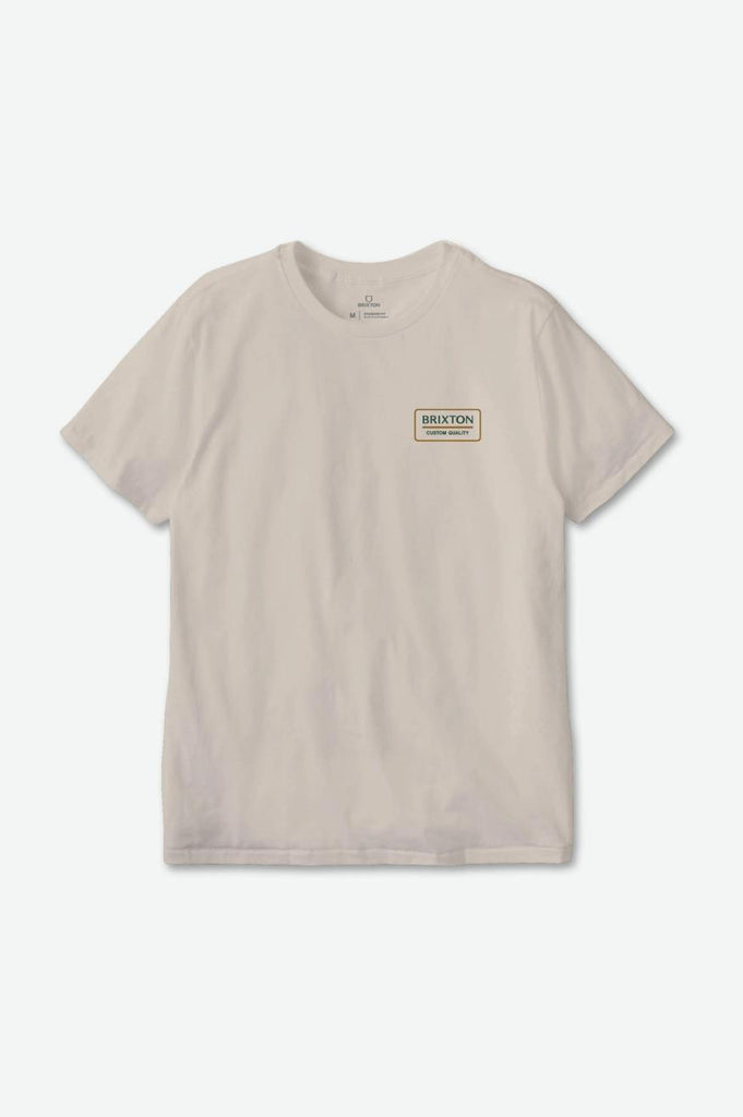 Brixton Palmer Proper S/S Standard Tee - Cream/Pine Needle/Golden Brown