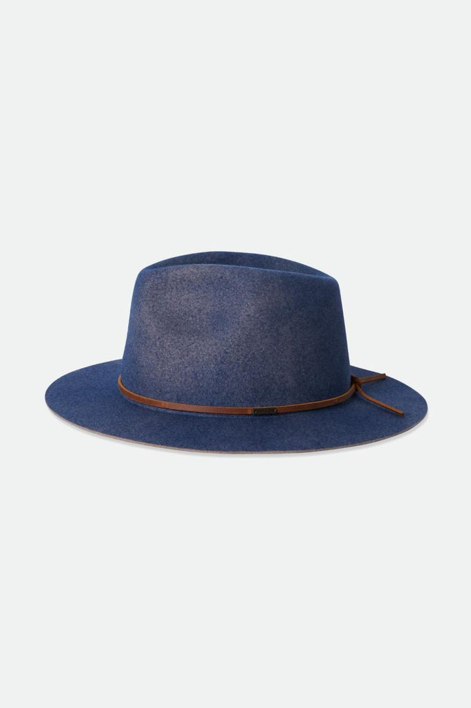 Brixton Wesley Fedora - Ombre Blue Worn Wash