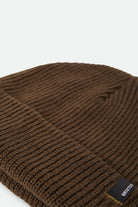 Unisex Heist Beanie in the color Walnut Brown - Additional Laydown image
