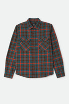 Men's Bowery Flannel in the color Walnut Brown/Ultra Marine - Front Product View
