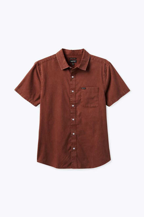 Charter Sol Wash S/S Woven Shirt - Sepia Sol Wash