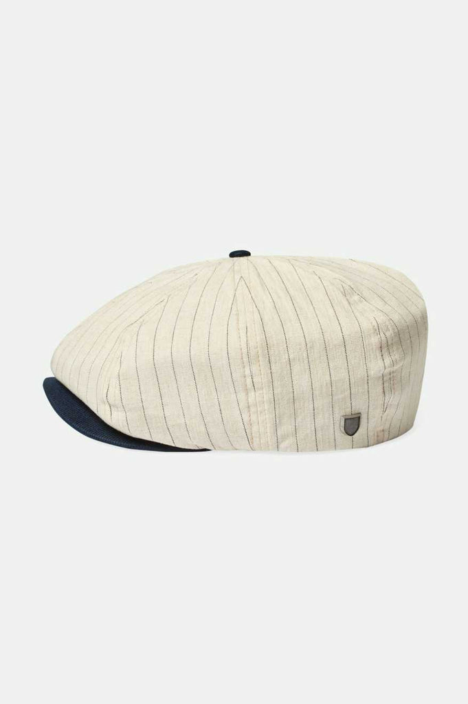 Brixton 20th Anniversary Brood Newsboy Cap - Cream/Navy