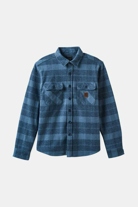 Bowery Heavyweight L/S Flannel - Mirage Blue/Washed Navy