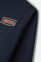 Men's Lightning Crew in the color Mood Indigo - Additional Laydown image