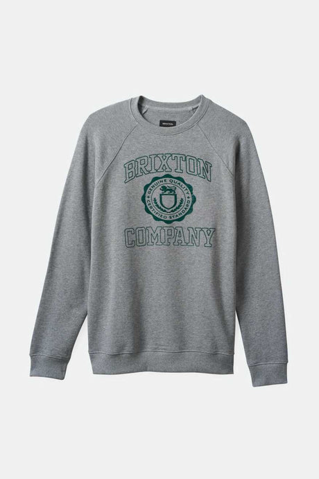 University Broken In Crew - Heather Grey/Pine Needle