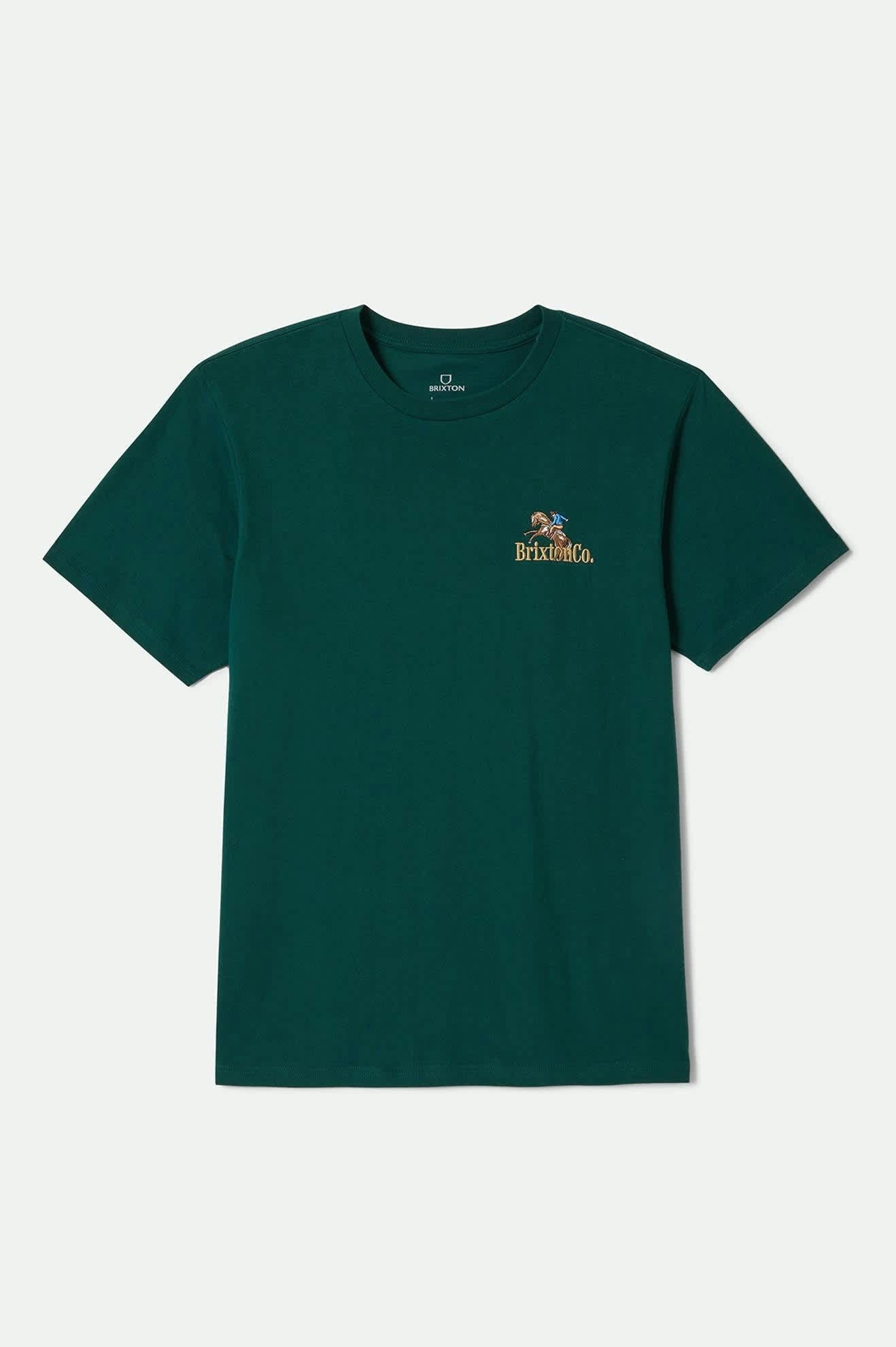 Men's Inwood S/S Standard T-Shirt in the color Deep Emerald - Front Product View