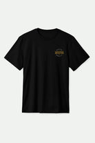Men's Gibson S/S Standard T-Shirt in the color Black Worn Wash - Front Product View