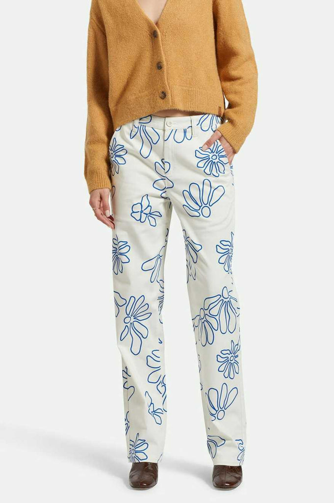 Brixton Bedford Pant - Off White Daisy