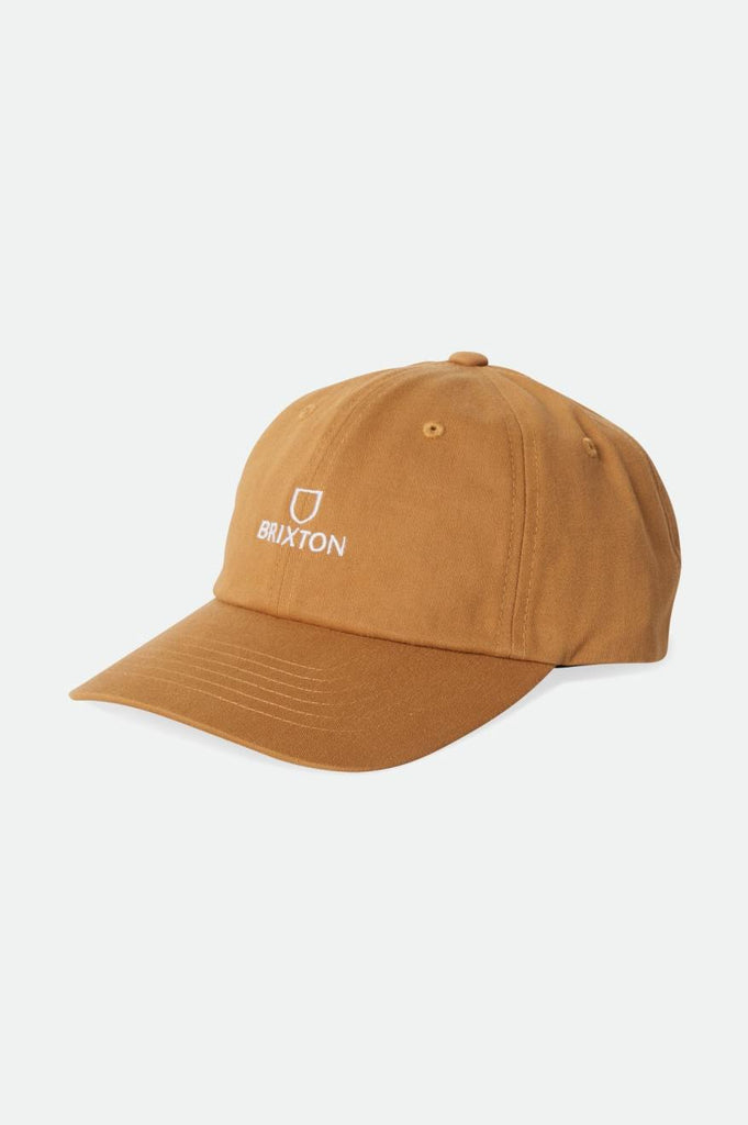 Brixton Alpha LP Adjustable Hat - Golden Brown Vintage Wash
