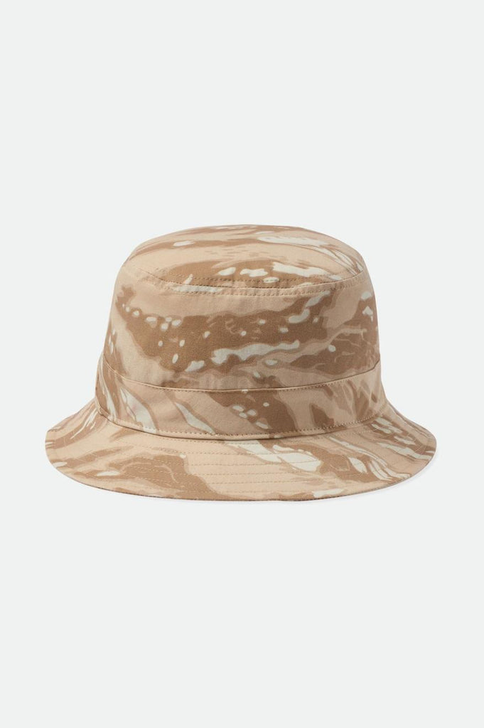 Brixton Beta Packable Bucket Hat - Off White Tiger Camo