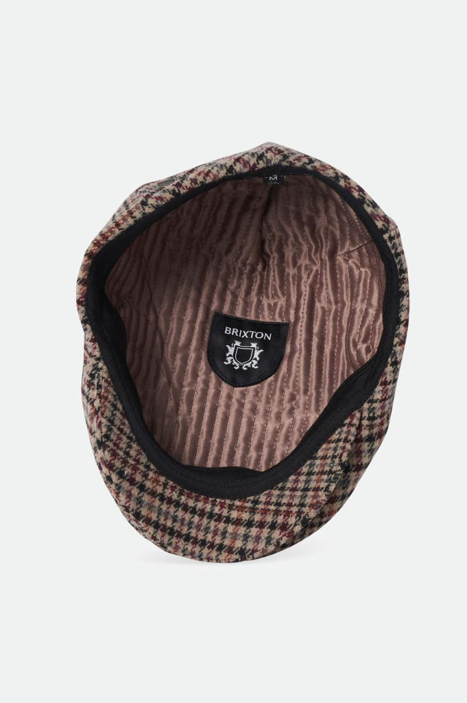 Brixton Hooligan Flat Cap - Sand/Black/Crushed Violet