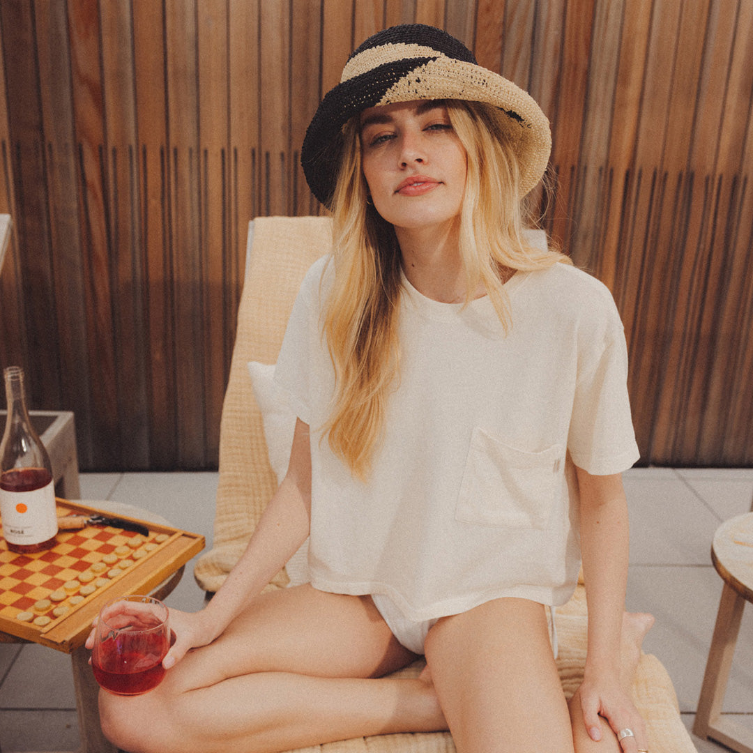 Hang with friends in the latest women's apparel and headwear