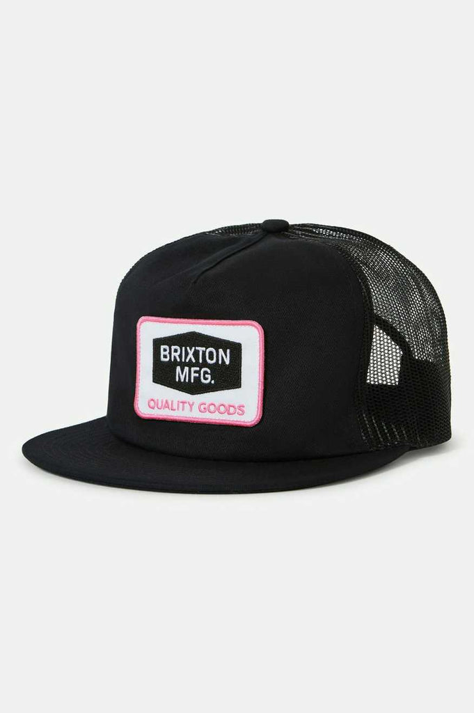 Brixton Neon Fallbrook Snapback - Black/Pink/Black