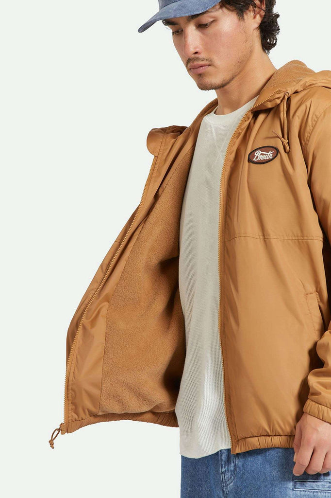 Men's Lifestyle 1 | Claxton Parsons Arctic Fleece Lined Jacket - Tobacco Brown