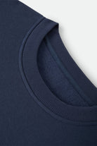 Men's Straton Crew in the color Washed Navy - Additional Laydown image