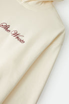 Men's Burger She Wrote Hood in the color Natural - Additional Laydown image
