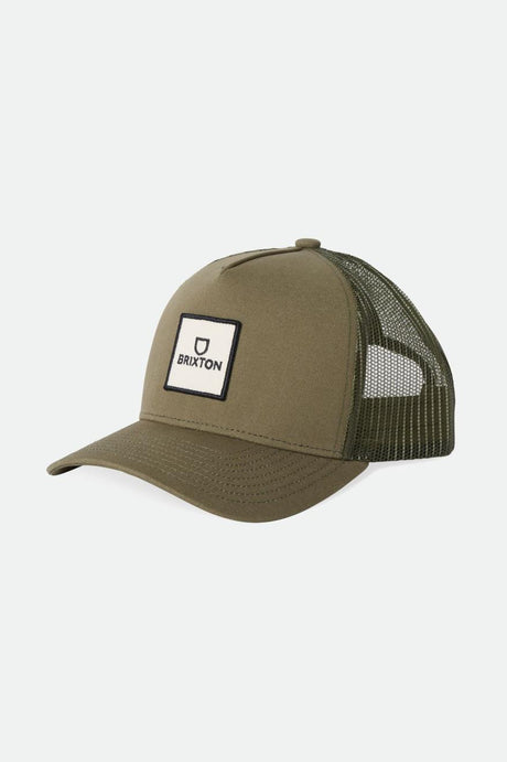 Alpha Block Netplus Trucker Hat - Olive Surplus/Olive Surplus