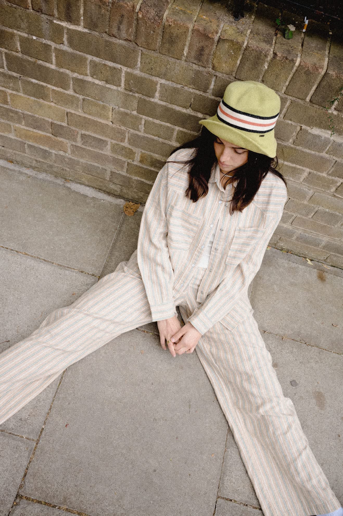 Women's Lounge Pant in the color Sand Stripe - Women's Lifestyle image