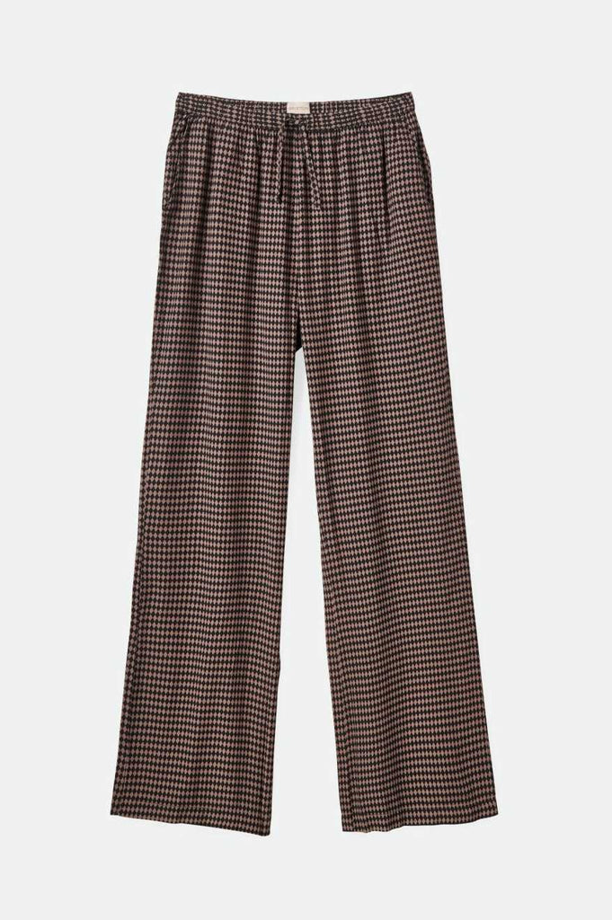 Brixton Hudson Lounge Pant - Washed Black/Cinder Grey Diamond Check