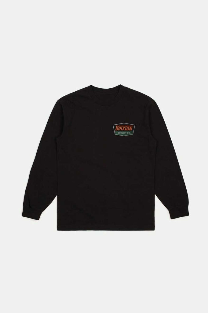 Brixton Regal L/S Standard T-Shirt - Black/Rust