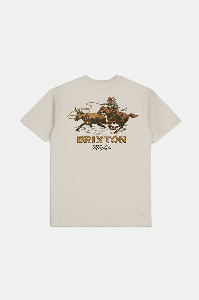 Brixton Wrangling S/S Standard T-Shirt - Cream