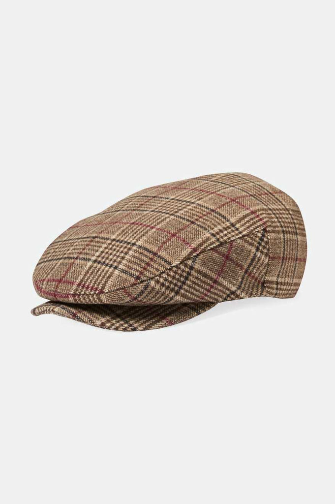 Brixton 20th Anniversary Hooligan Flat Cap - Brown Plaid