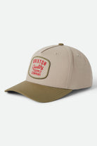 Unisex Hubal Snapback in the color Khaki/Dark Olive - Front Product View
