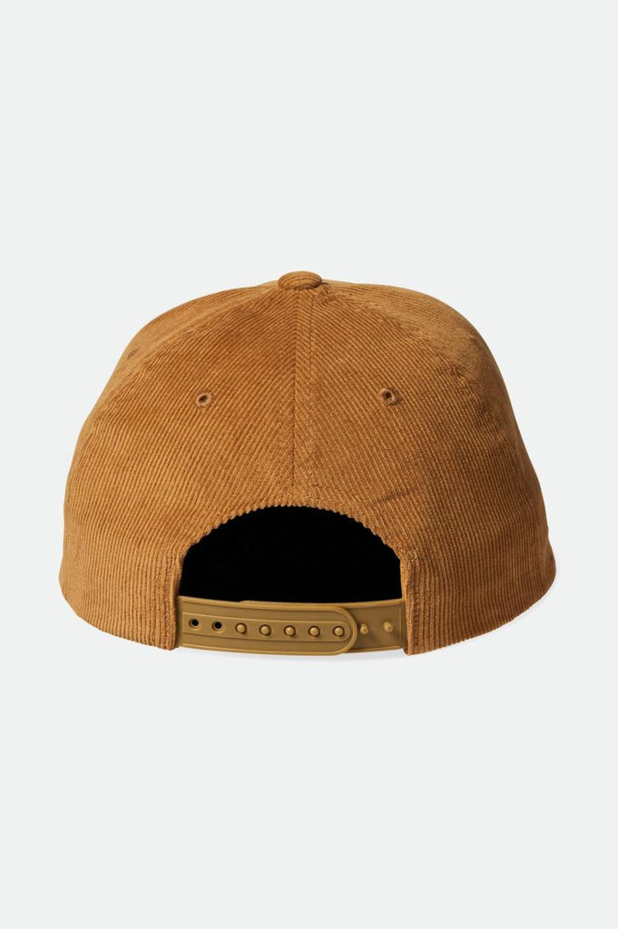 Brixton Crest C Netplus MP Snapback - Golden Brown Cord