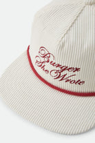 Unisex Burger She Wrote Snapback in the color Natural - Additional Laydown image