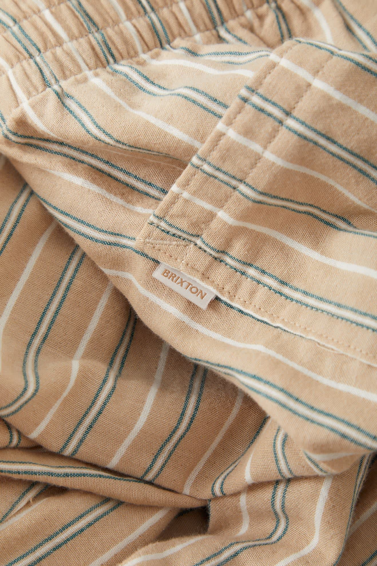 Women's Lounge Pant in the color Sand Stripe - Additional Laydown image