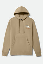 Men's Barren Hoodie in the color Sand - Front Product View